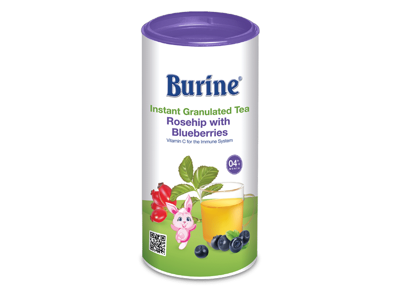 Trà cốm hoa quả Burine Hoa tầm xuân Việt quất - BURINE