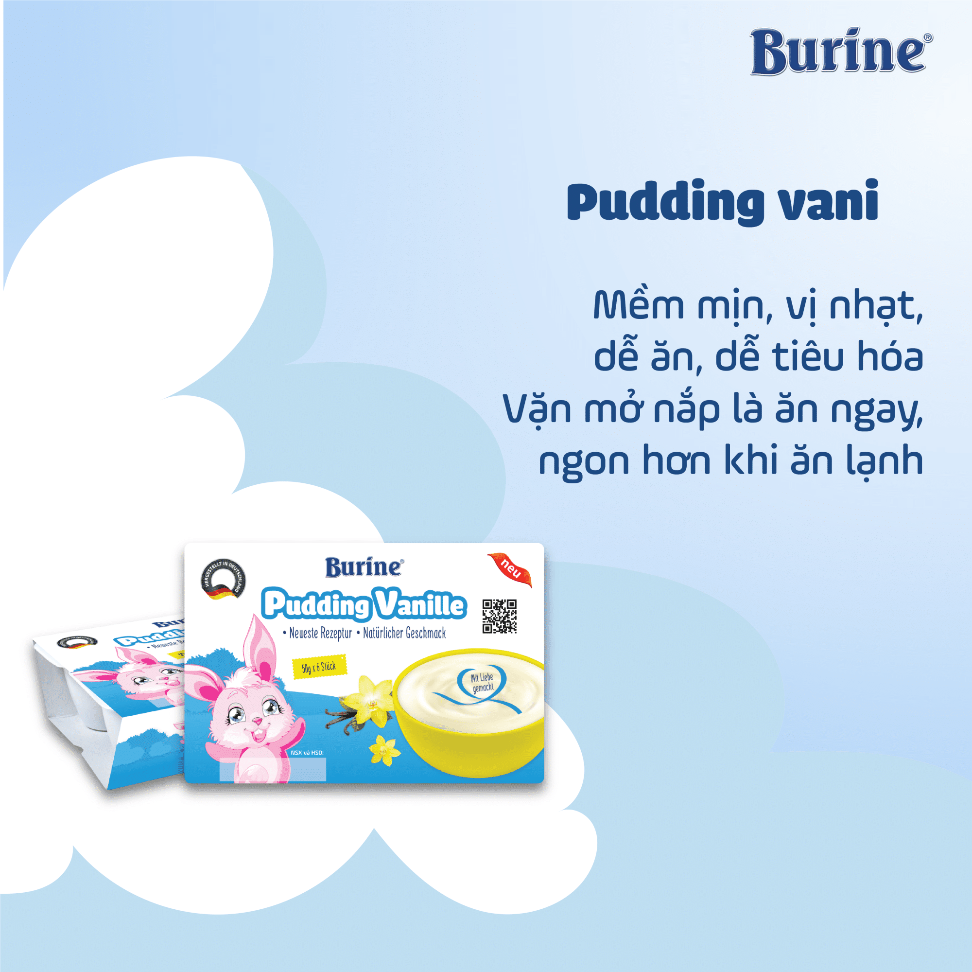Review Sản Phẩm Pudding Vani Burine Từ Các Mẹ - BURINE
