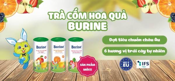 Trà cốm hoa quả Burine