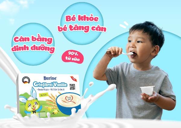 Cháo sữa Burine - Giải pháp hoàn hảo cho các mẹ bận rộn. 