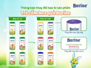 trà cốm hoa quả Burine