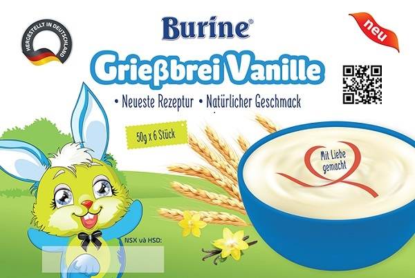 Cháo sữa Burine thích hợp bổ sung vào thực đơn ăn dặm cho bé 10 tháng